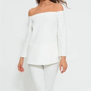 Tuckernuck white off the shoulder Miranda blouse